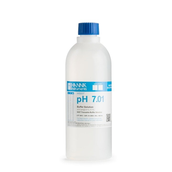 Solución pH 7.01, +-0.01pH, 1 L c/certificado