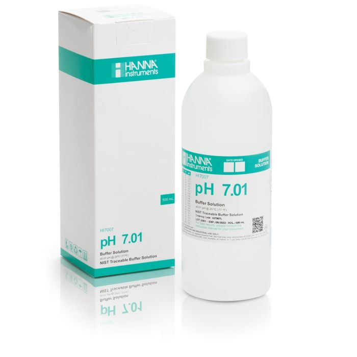 Solución de pH 7,01. Bot. 500 mL.
