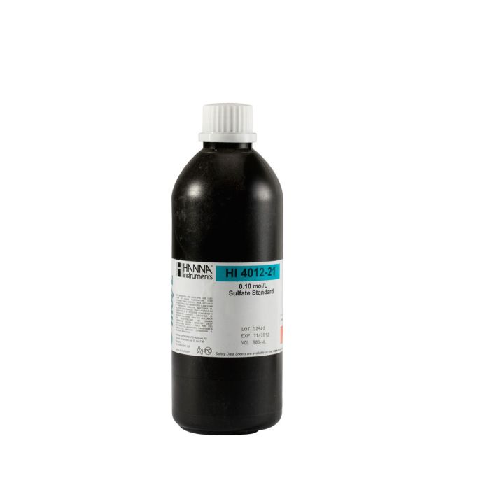 Solución patrón 0.1 Mol Sulfato 500 ml.