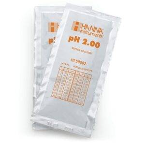 Sol. pH 2.00,25 sachets 20ml,+,-0.01pH y cert