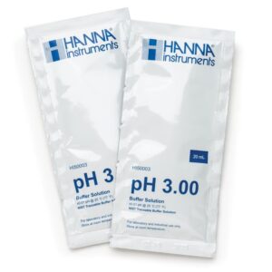 Sol. pH 3.00, 25 sachets 20ml,+-0.01pH y cert