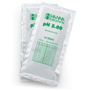 pH 5.00, sachets 25 X 20 ml, +/-0.01 pH y cer