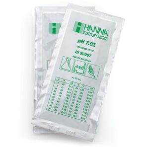 Sol. pH 7.00,10 sachets 20ml,+,-0.01pH y cert