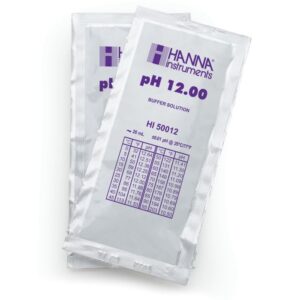 pH 12.00, sachets 25 X 20 ml, +/-0.01 pH y ce