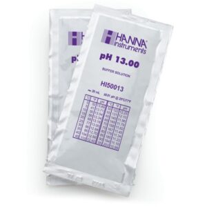 Sol. pH 13.00, 25 sachets 20ml,+-0.01pH y cer
