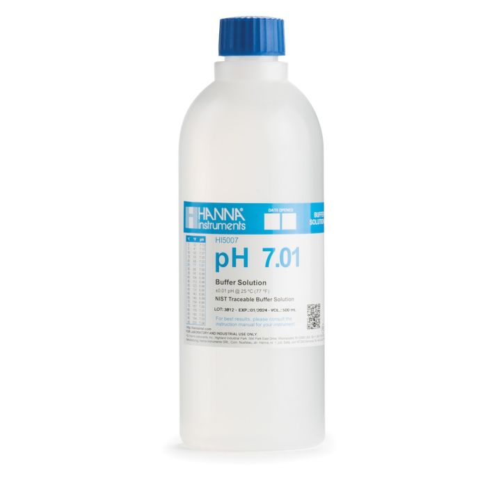 Solución de pH 7.01, 500 ml.