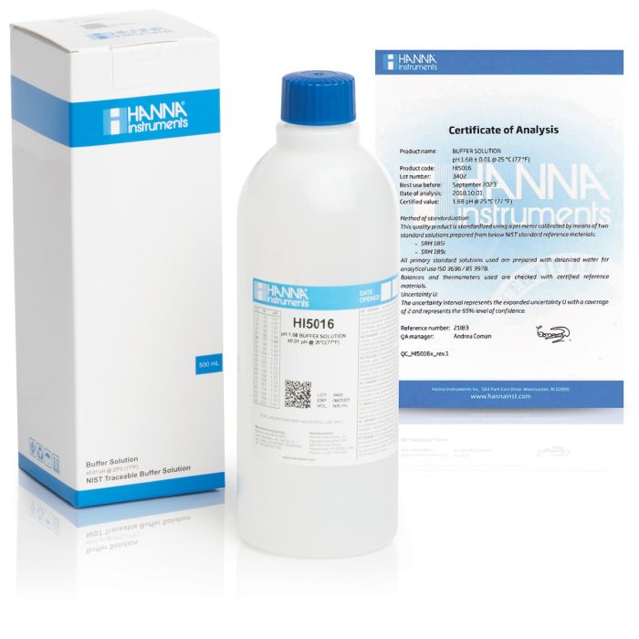 Solución de pH 1.68, 500 ml.