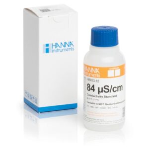 84 µS/cm EC Valor @25°C, botella 120 mL