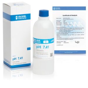 Solución pH 7.40, +-0.01, 500 ml. caja y cert
