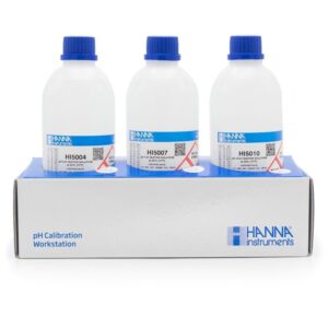 Caja de pH4.00, pH7.00, pH10.00 500 ml +-0.01