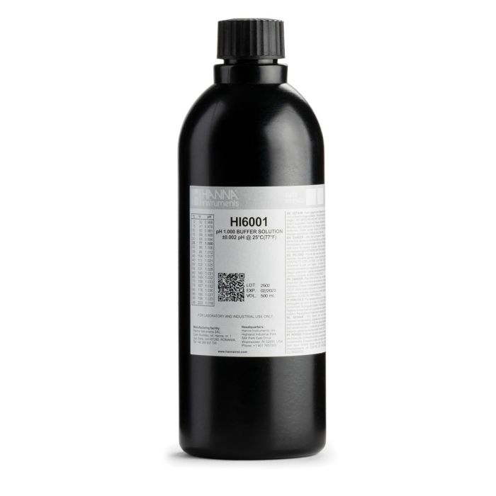 1.000 pH Value @ 25°C, (1) 500 mL bottle