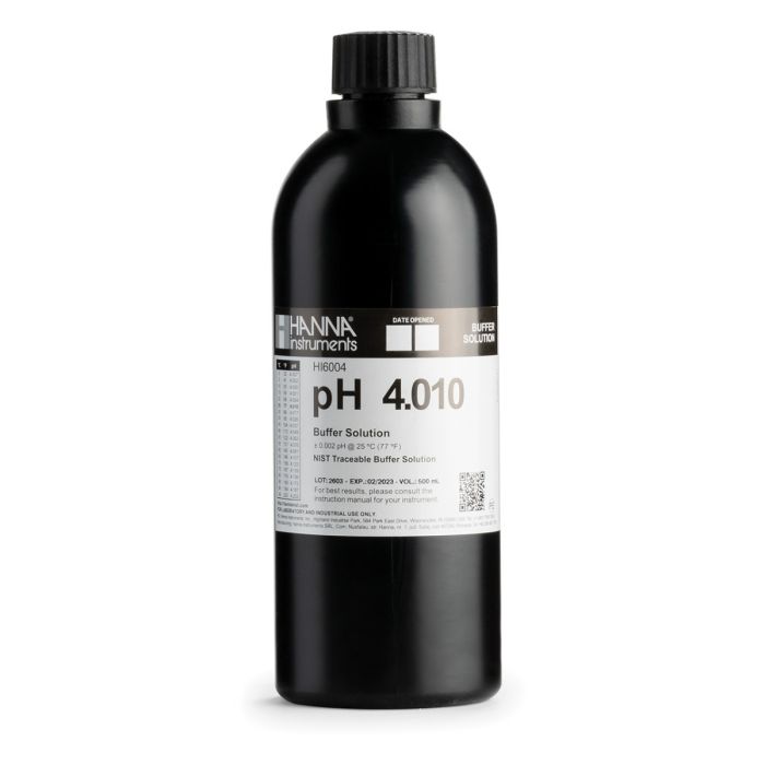 pH 4.010, 1 LT, +/- 0.002 pH, carcaza y certi