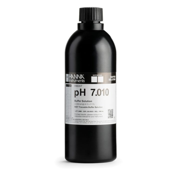 pH 7.010, 1 LT, +/- 0.002 pH, carcaza y certi