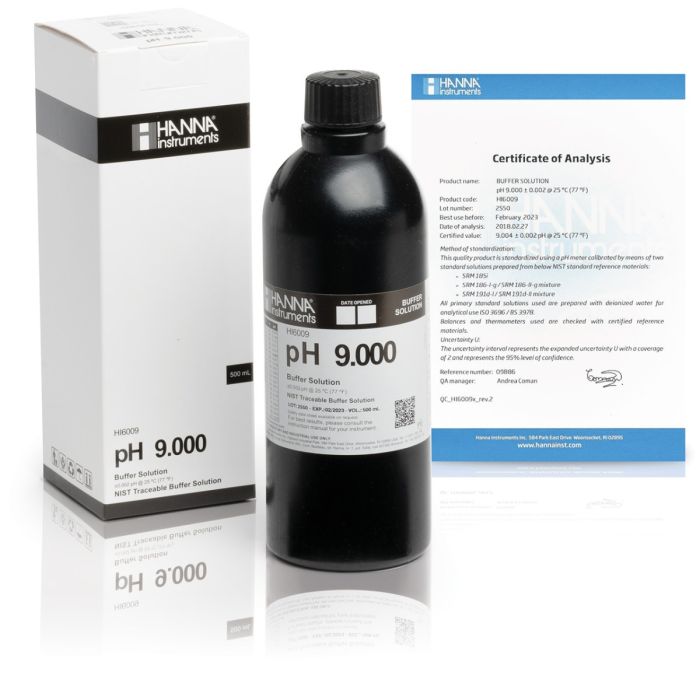 Sol. Calibración milesimal pH 9.00 c/certific