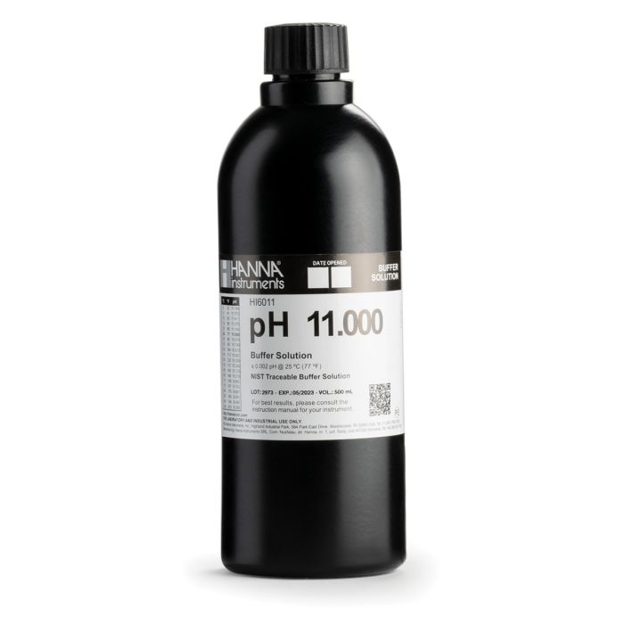 pH 11.000, 500 ml, +/- 0.002 pH, carcaza y ce