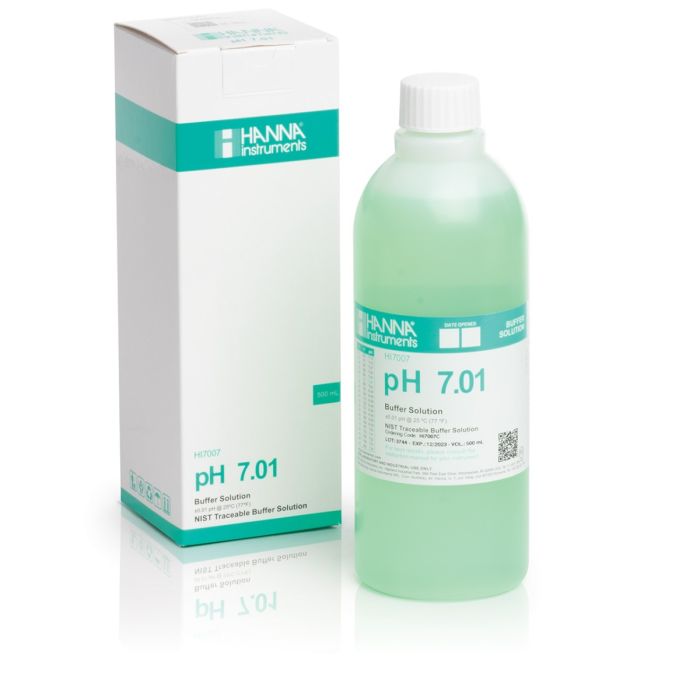 Solución pH 7.01 botella 500ml c/certif