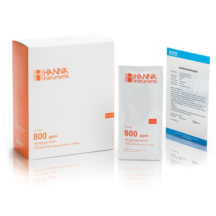 Solución TDS c/certif., 25 sachets