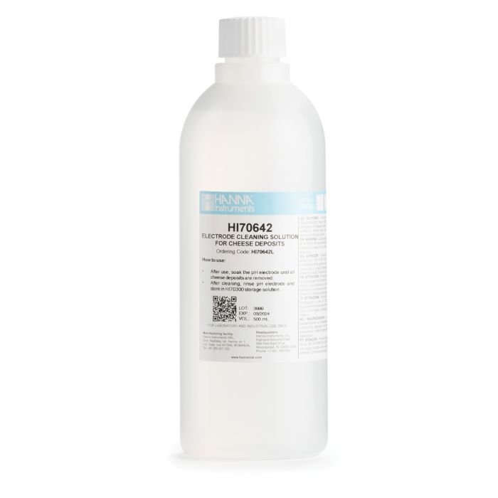 Solución de limpieza queso, 500 mL.