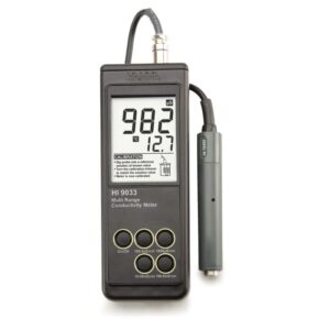 Medidor de Conductividad Resistente, Portátil y a Prueba de Agua - HI9033