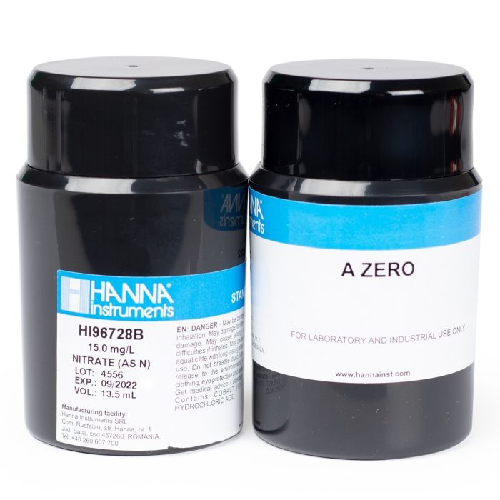CalCheck styards para Nitrato, 0.0 y 15.0 ppm