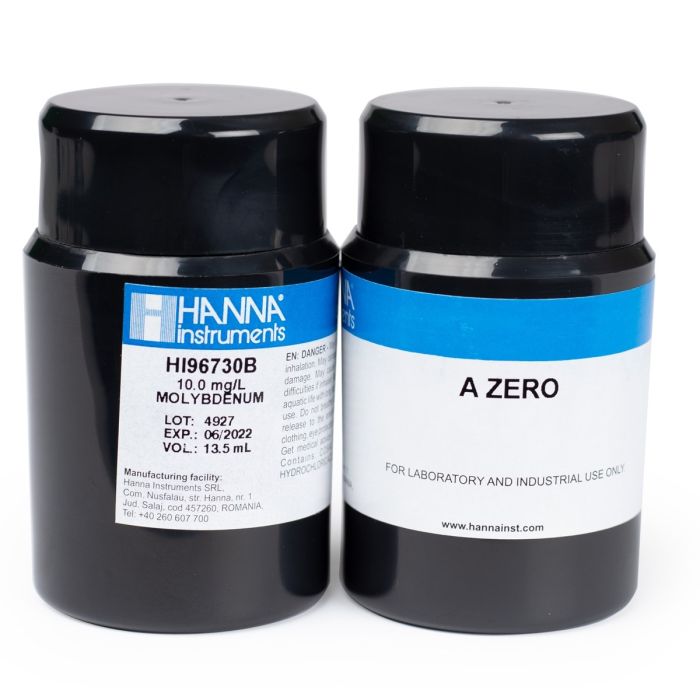 CalCheck styards para Molibdeno, 0.0 y 10.0 p