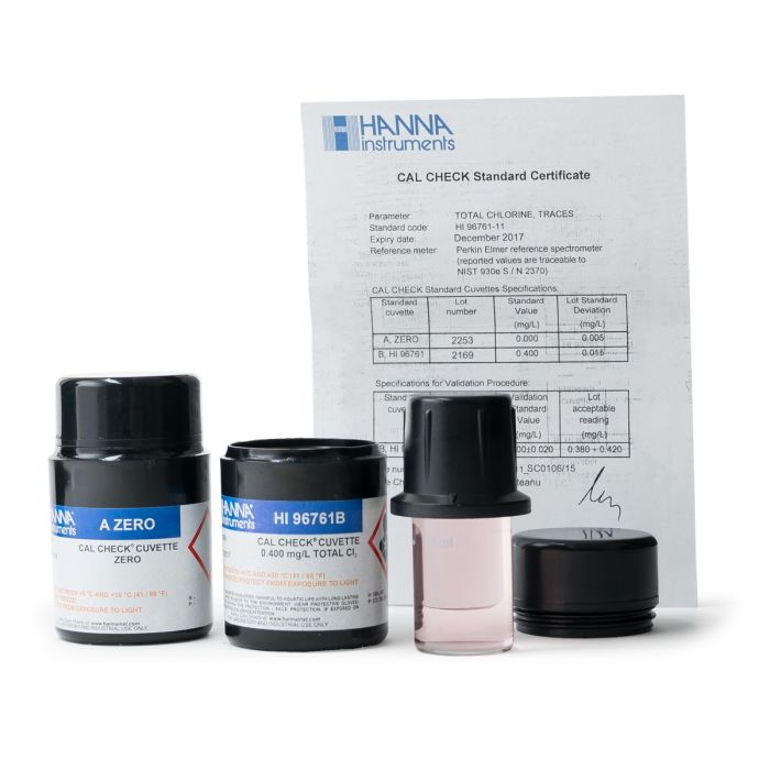 CalCheck styards para Huellas Totales de Clor