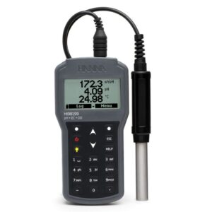 Medidor Digital pH, CE, DO con electrodo pH