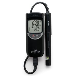Medidor de pH, CE, TDS y T°. Impermeable.